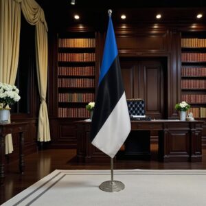 drapeau estonie sur pied