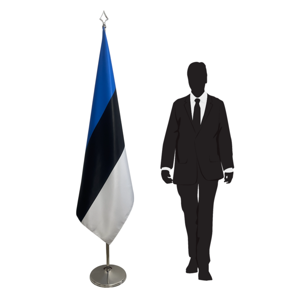 drapeau estonie sur pied