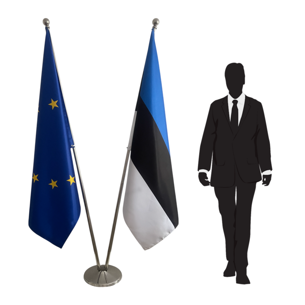 drapeau estonie sur pied