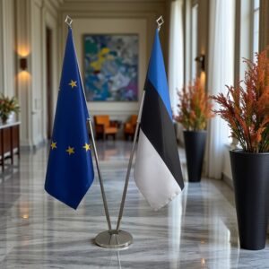 drapeau estonie et UE