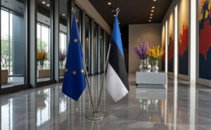 drapeau estonie et UE