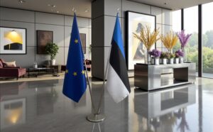 drapeau estonie et UE