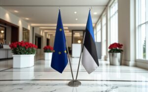 drapeau estonie et UE