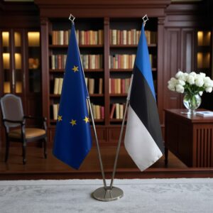 drapeau estonie et UE
