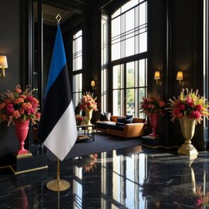 drapeau estonie pour bureau