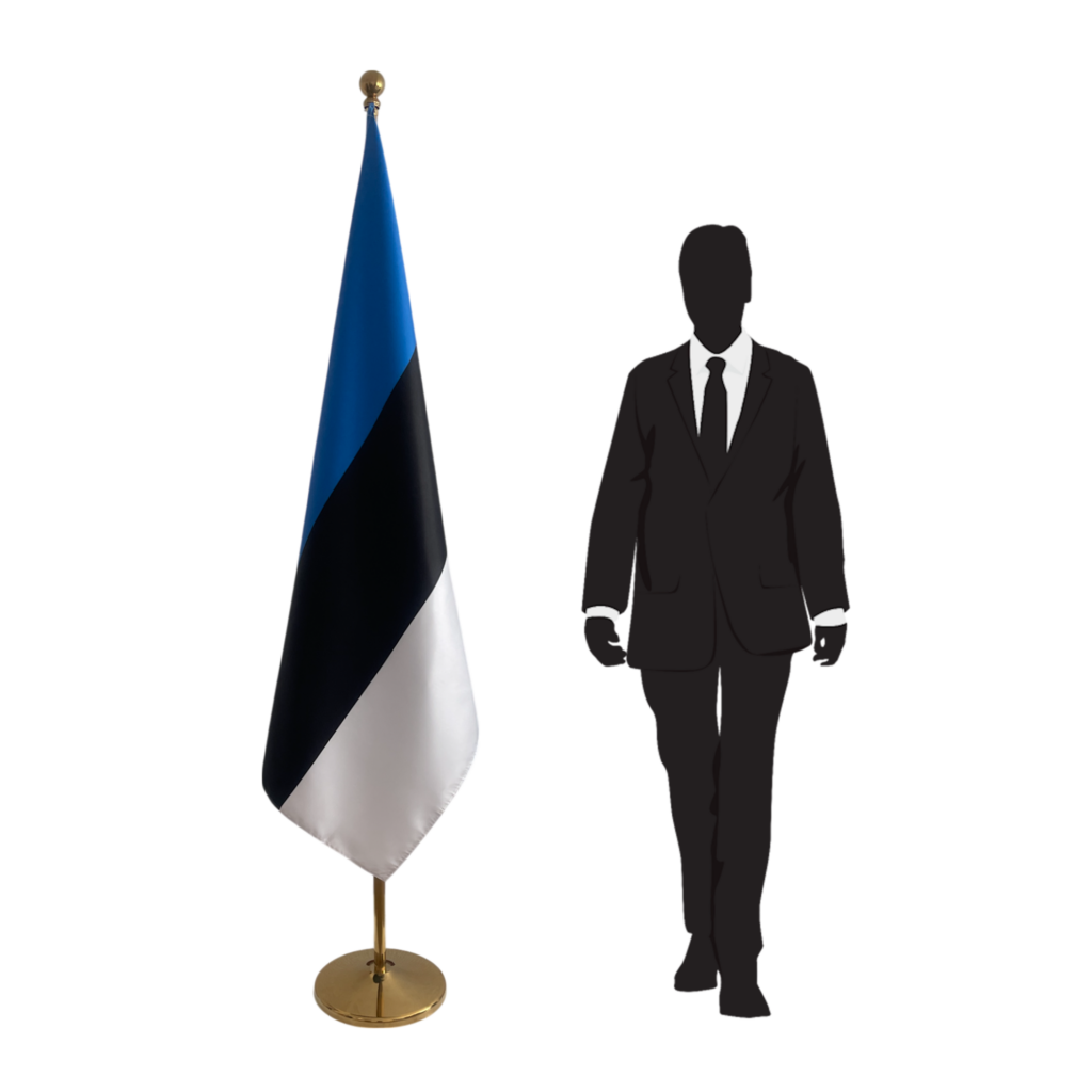 drapeau estonie sur pied