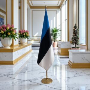 drapeau estonie avec pied
