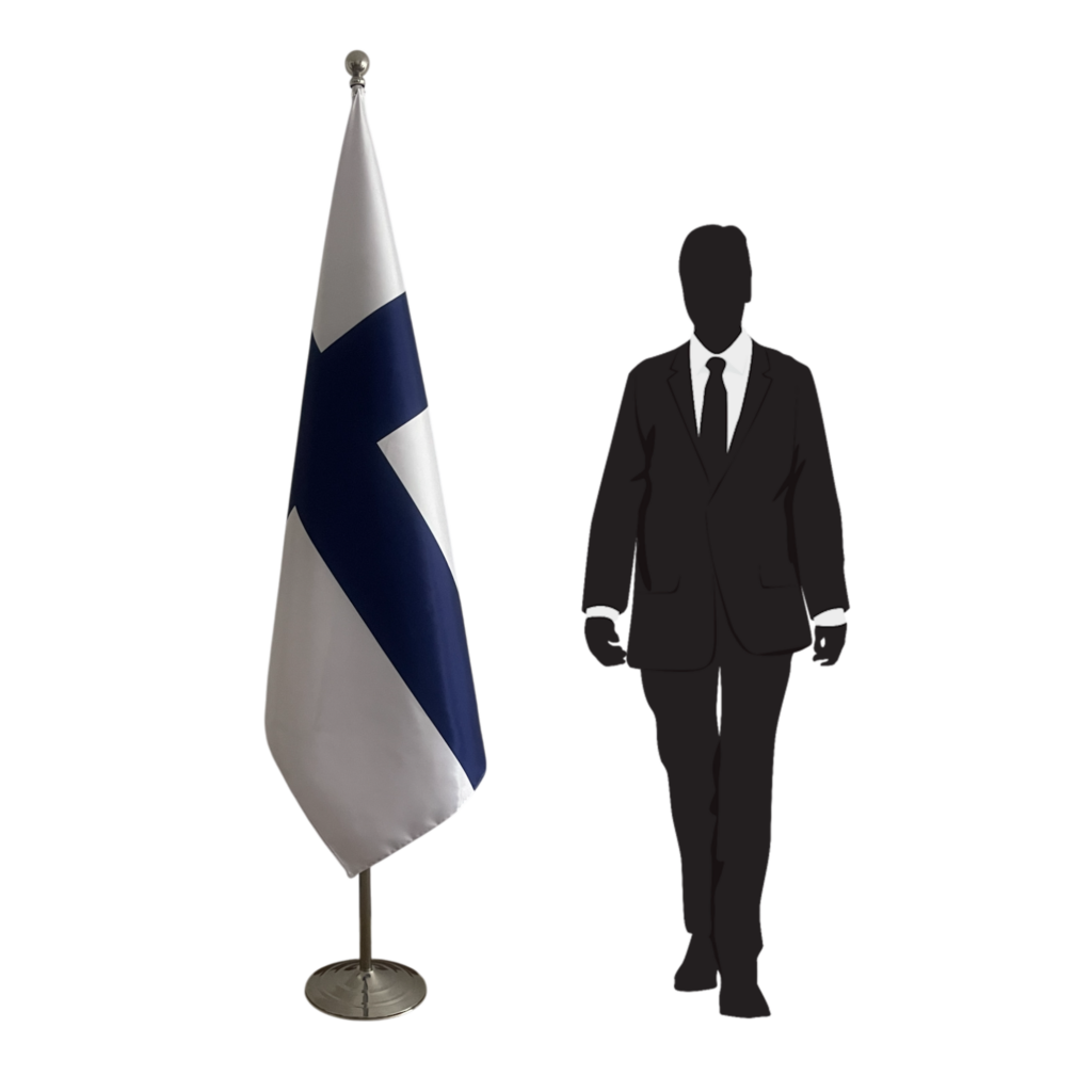 drapeau finlande sur pied