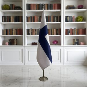 drapeau Finlande sur pied