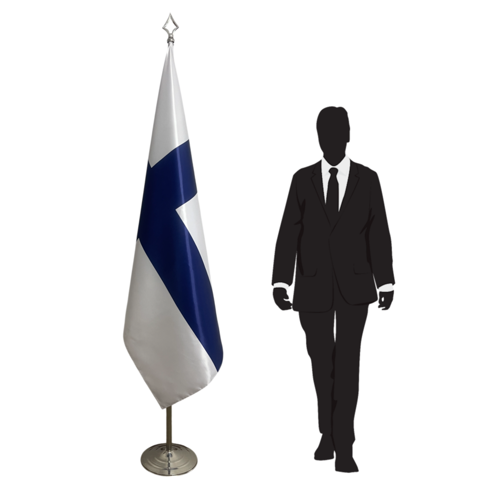 drapeau finlande sur pied