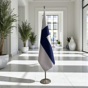 drapeau Finlande sur hampe