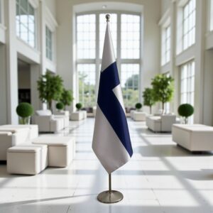 drapeau Finlande sur hampe