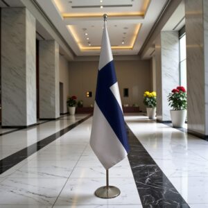 drapeau Finlande sur hampe