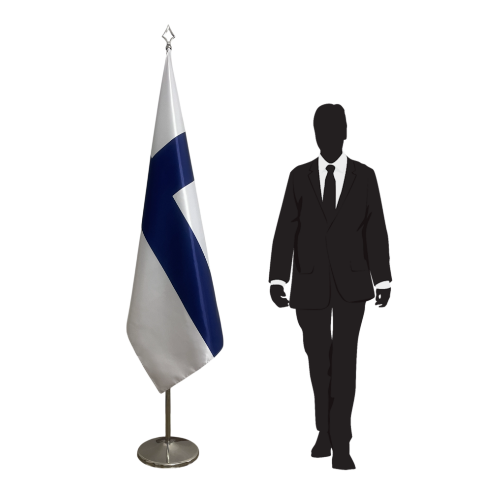 drapeau finlande sur pied