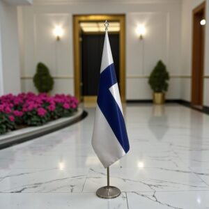 drapeau Finlande sur hampe