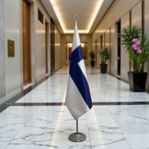 drapeau Finlande sur hampe