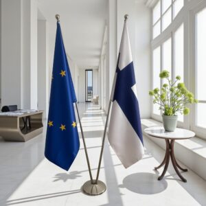drapeau Finlande et UE