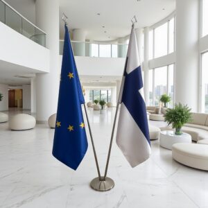 drapeau Finlande et UE