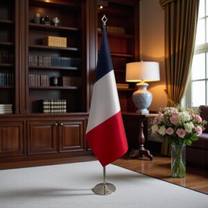 drapeau france sur mât
