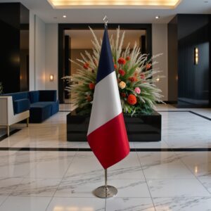 drapeau france sur mât