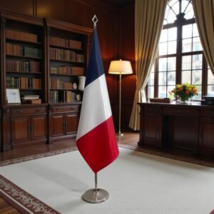 drapeau france sur socle