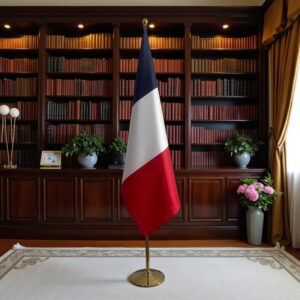 drapeau france sur pied