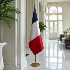 drapeau france sur pied
