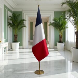 drapeau france sur pied