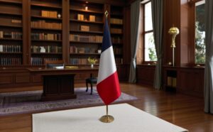 drapeau france sur pied