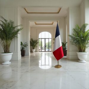 drapeau france avec hampe