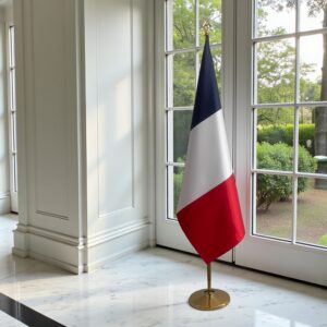 drapeau france avec hampe