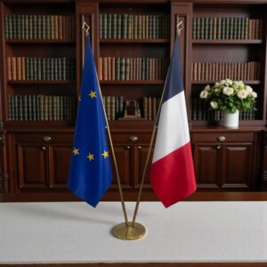 drapeau france sur pied