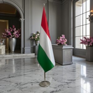 drapeau Hongrie sur pied