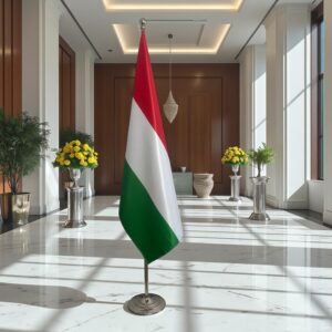 drapeau Hongrie sur pied