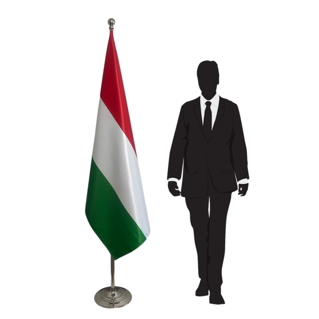 drapeau hongrie sur hampe