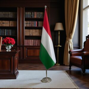 drapeau Hongrie sur pied
