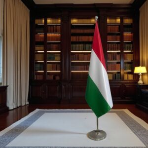 drapeau Hongrie sur hampe