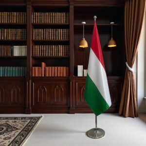 drapeau Hongrie sur hampe