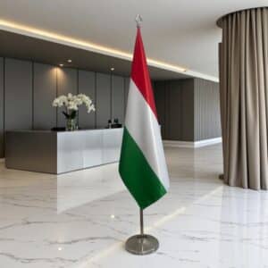 drapeau Hongrie sur hampe