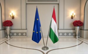 drapeau Hongrie sur hampe