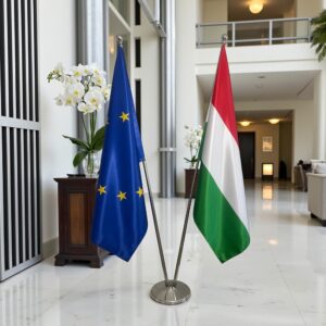 drapeau Hongrie et UE