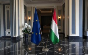 drapeau Hongrie et UE