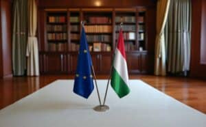 drapeau Hongrie et UE