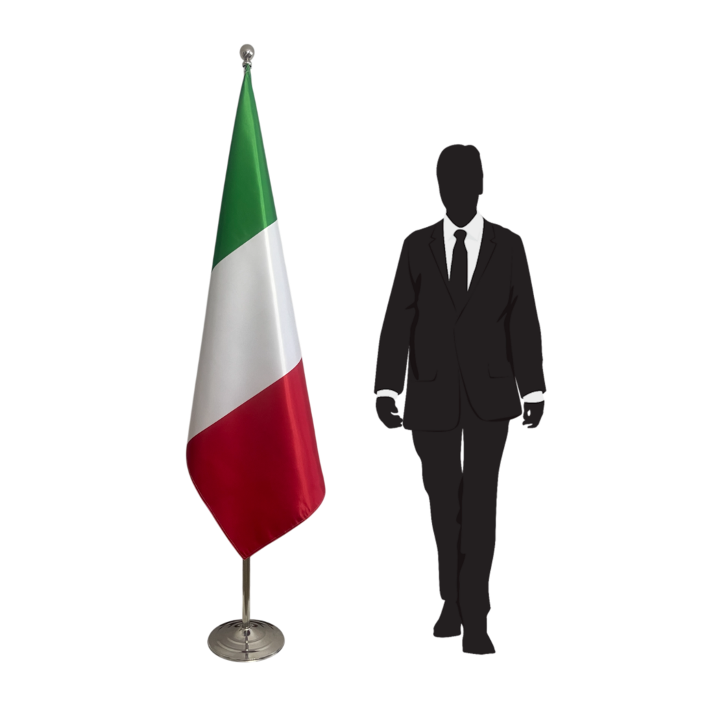 drapeau italie sur hampe
