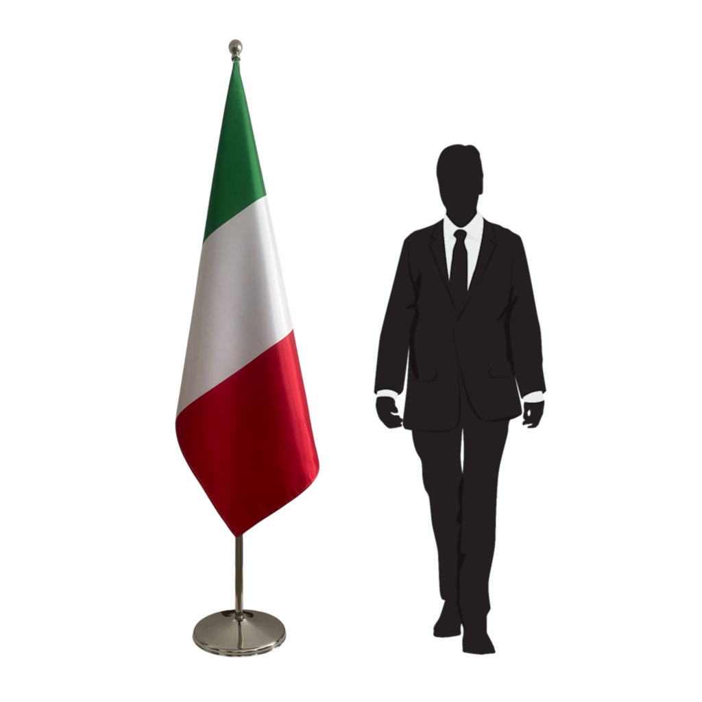 drapeau italie sur hampe