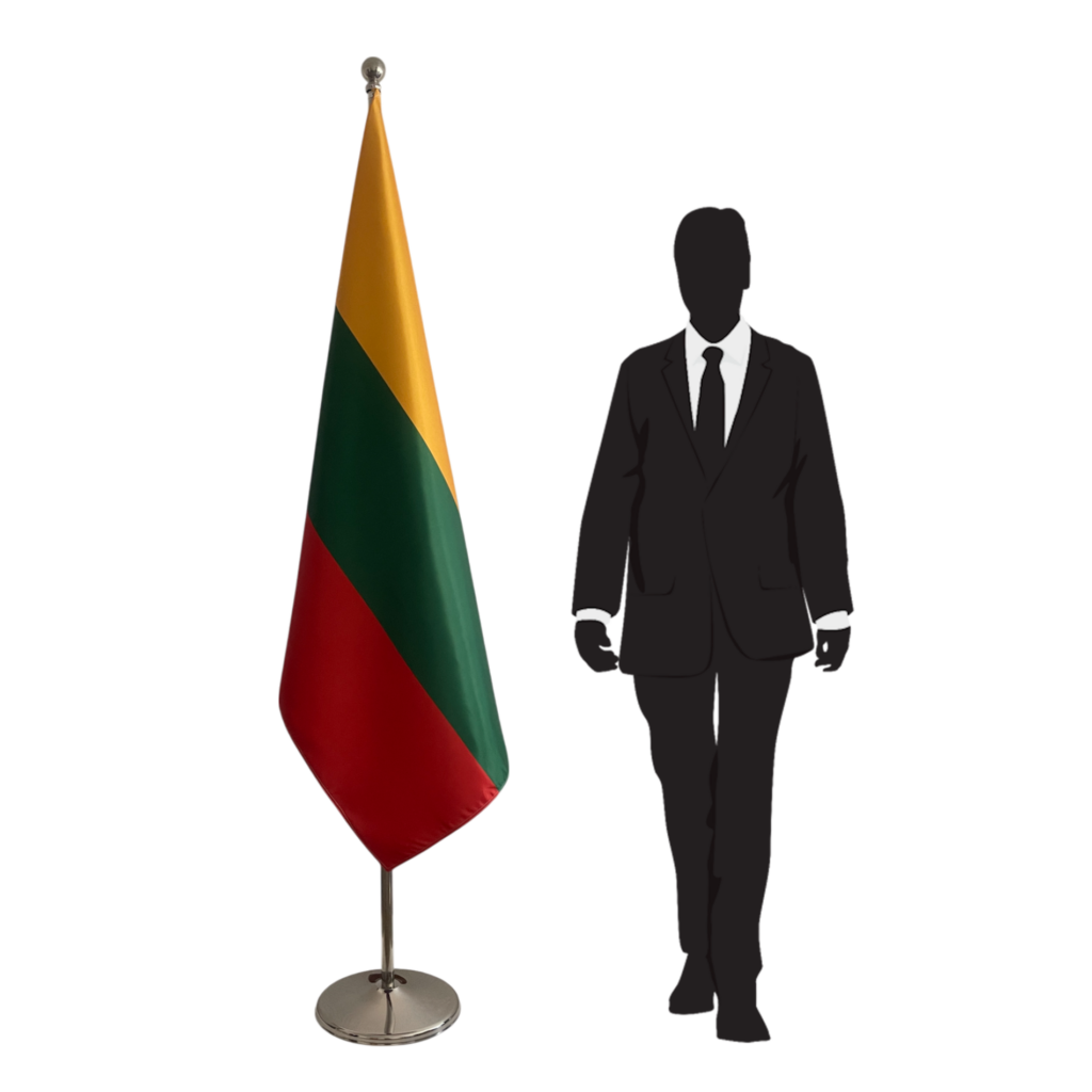 Drapeau Lituanie sur hampe