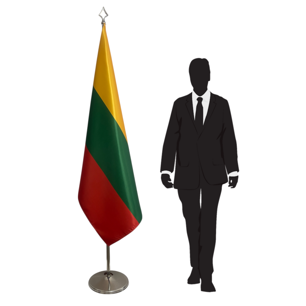 Drapeau Lituanie sur hampe