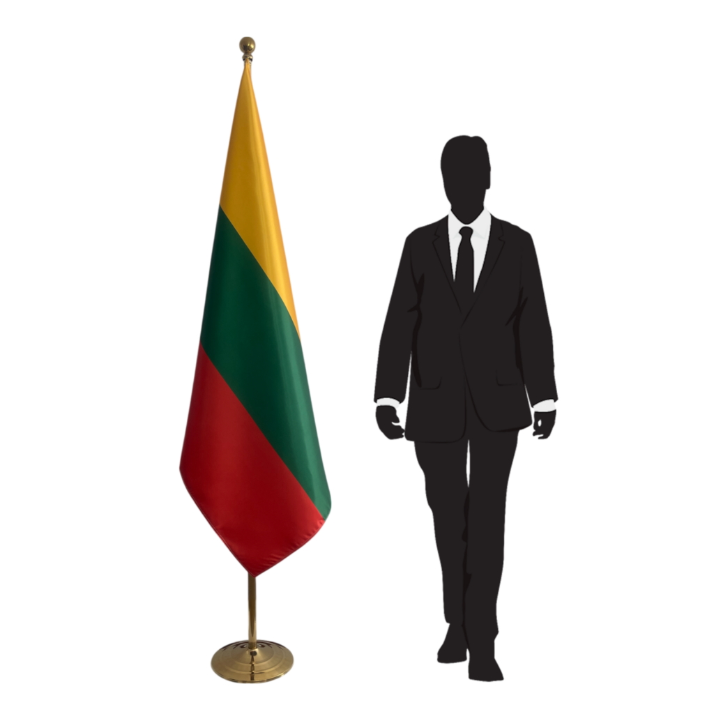 Drapeau Lituanie sur hampe