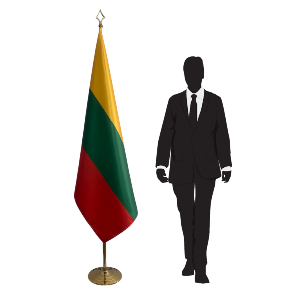 Drapeau Lituanie sur hampe