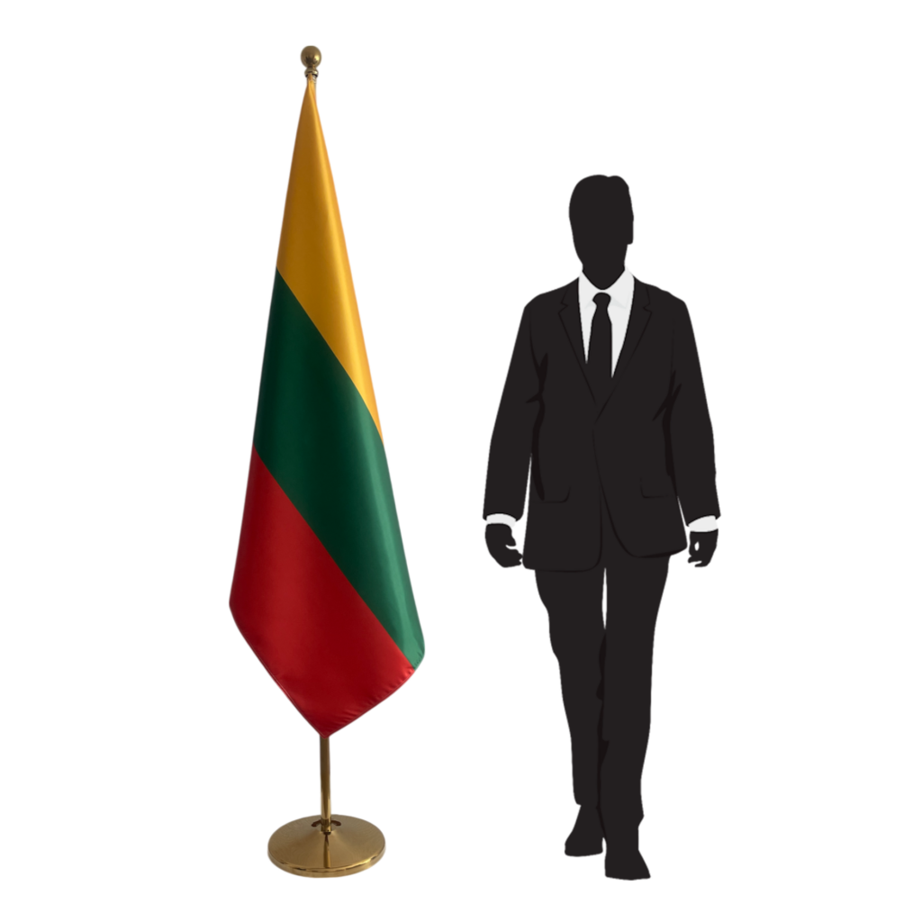 Drapeau Lituanie sur hampe